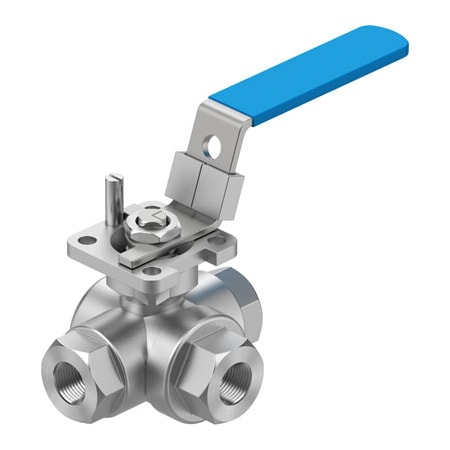 Festo Ball Valve VZBE-3/8-T-63-F-3L-F04-M-V15V15 VZBE-3/8-T-63-F-3L-F04-M-V15V15